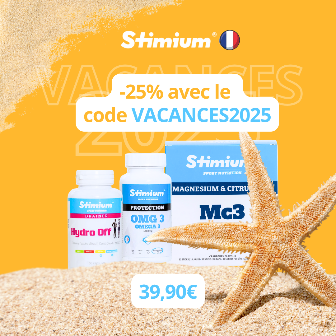 Pack Vacances Été 2025 - Bien-être & Récupération | Profite à fond de tes vacances | Stimium