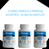 3 omega 3 dosage 1000mg riches en EPA et DHA pour le prix de 2 pour sante cardiovasculaire