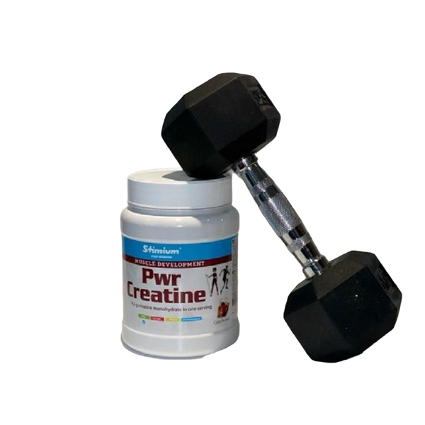 Stimium® Pwr Creatine  pour augmenter ses performances, le travail effectué pendant l’effort, la production d’ATP et augmenter sa masse musculaire tout en améliorant sa récupération, et en permettant une plus grande tolérance à l’entraînement.