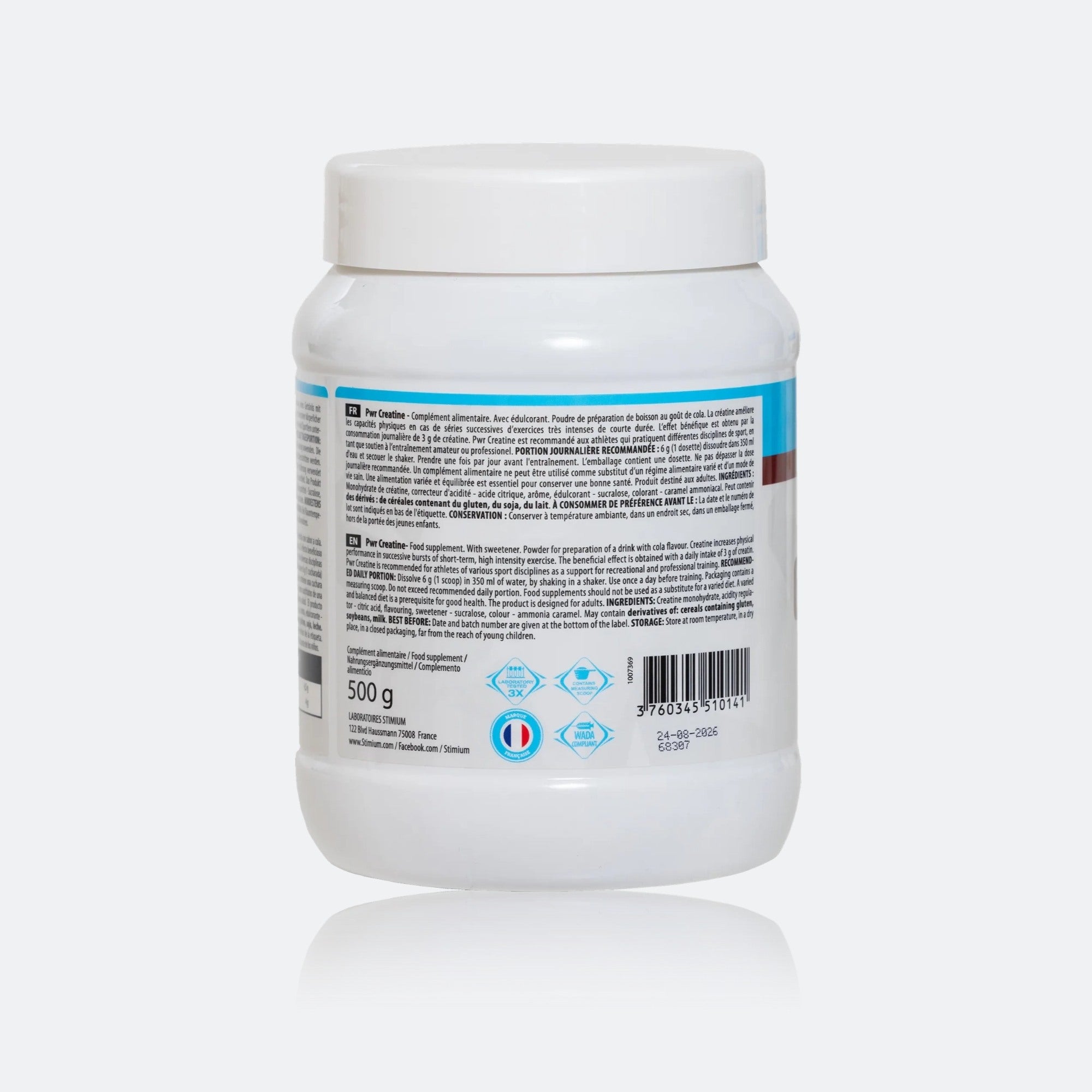 Stimium Pwr Creatine, 500gr creatine powder Muscle Strength &amp; Power 