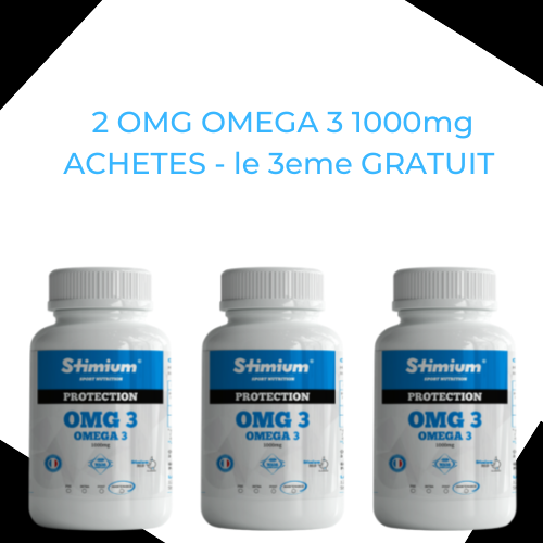 3 omega 3 dosage 1000mg riches en EPA et DHA pour le prix de 2 pour sante cardiovasculaire