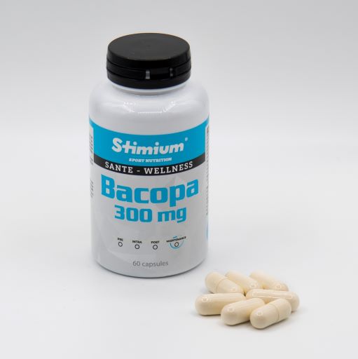 STIMIUM BACOPA plante adaptogène avec effet sur la concentration, pour entrainer le cerveau - Solution pour maintenir une concentration illimitée, neuroprotecteur grâce à une action combinée sur les cellules, le métabolisme et les vaisseaux, lutte contre certains troubles cognitifs ou de l'humeur : anxiété, troubles cognitifs, permet d’augmenter la motivation et d’intensifier les efforts et d’augmenter la vitesse de traitement des informations