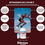 Stimium C Whey Chocolat 2kg de proteine concentree WPC a 80% 81% pour construction musculaire et recuperation optimisee avec une parfaite solubilite sans grumeaux dans le shaker avec du vrai chocolat