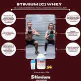 Stimium C Whey Vanille 2kg de proteine concentree WPC a 80% 81% pour construction musculaire et recuperation optimisee avec une parfaite solubilite sans grumeaux dans le shaker