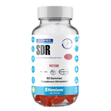 SDR Sommeil Detente Recuperation pour 50 gommes vegan prebiotiques pour lutter contre le stress faire baisser l'adrenaline et mieux dormir dans un delicieux gout pasteque