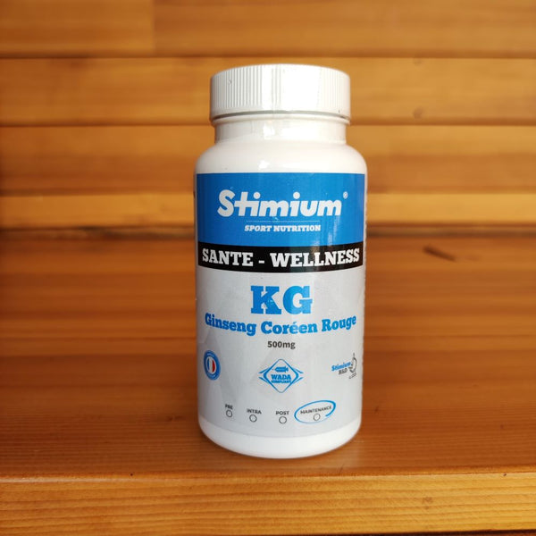 Stimium KG Ginseng 500mg, plante adaptogène pour le stress, l’énergie, le mental dans un seul produit. Permet de protéger son immunite face aux infections, aide à garder un mental fort, aide à éliminer l’acide lactique pour une meilleure récupération, permet de protéger les fonctions respiratoires, lutte contre l’inflammation et le stress oxydatif et augmente la production de monoxyde d’azote (oxyde nitrique - NO)