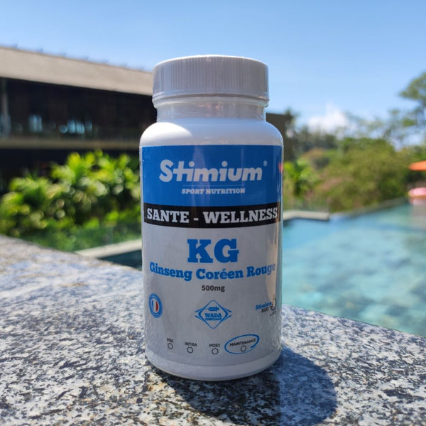Stimium KG Ginseng 500mg, plante adaptogène pour le stress, l’énergie, le mental dans un seul produit. Permet de protéger son immunite face aux infections, aide à garder un mental fort, aide à éliminer l’acide lactique pour une meilleure récupération, permet de protéger les fonctions respiratoires, lutte contre l’inflammation et le stress oxydatif et augmente la production de monoxyde d’azote (oxyde nitrique - NO)