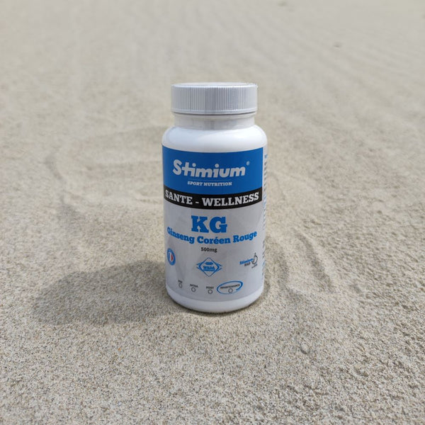 Stimium KG Ginseng 500mg, plante adaptogène pour le stress, l’énergie, le mental dans un seul produit. Permet de protéger son immunite face aux infections, aide à garder un mental fort, aide à éliminer l’acide lactique pour une meilleure récupération, permet de protéger les fonctions respiratoires, lutte contre l’inflammation et le stress oxydatif et augmente la production de monoxyde d’azote (oxyde nitrique - NO)