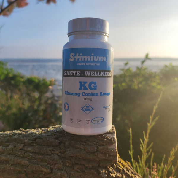 Stimium KG Ginseng 500mg, plante adaptogène pour le stress, l’énergie, le mental dans un seul produit. Permet de protéger son immunite face aux infections, aide à garder un mental fort, aide à éliminer l’acide lactique pour une meilleure récupération, permet de protéger les fonctions respiratoires, lutte contre l’inflammation et le stress oxydatif et augmente la production de monoxyde d’azote (oxyde nitrique - NO)