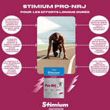 Stimium Pro Nrj, Gommes d’effort pour les sportifs d’endurance, sur de longues durées, avec vitamine C, guarana, jus de betterave, maltodextrine et zinc. Energie immédiate sans maux de ventre, mieux et que les gels et solution pour remplacer les gels
