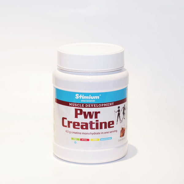 Stimium® Pwr Creatine pour augmenter ses performances, le travail effectué pendant l’effort, la production d’ATP et augmenter sa masse musculaire tout en améliorant sa récupération, et en permettant une plus grande tolérance à l’entraînement.