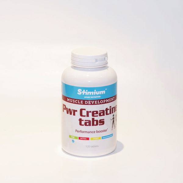 Stimium Pwr Creatine tabs pour augmenter ses performances, le travail effectué pendant l’effort, la production d’ATP et augmenter sa masse musculaire tout en améliorant sa récupération, et en permettant une plus grande tolérance à l’entraînement.