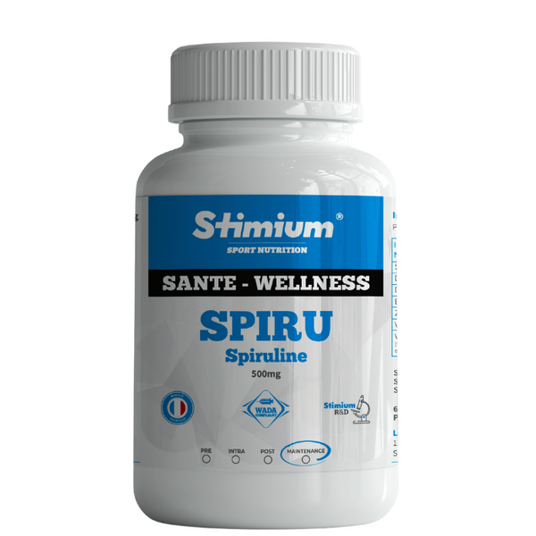 Stimium SPIRU, Spiruline Bio 500mg riche en Vitamines, Minéraux et Antioxydants