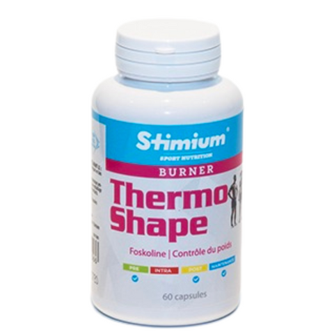 Stimium ThermoShape bruleur de graisse avec Forskoline pour combattre les kilos en trop et atteindre un poids de forme optimal, se sentir plus léger, mieux dans son corps et améliorer ses performances